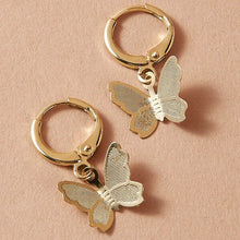Load image into Gallery viewer, Butterfly charm earrings

