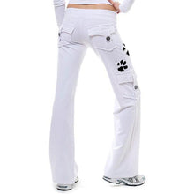 Load image into Gallery viewer, Dog Mother Paw Print Stretchy Soft Eco-Friendly Bamboo Pocket Yoga Pants
