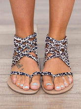 Load image into Gallery viewer, Sandalias planas de moda de encaje cruzado de moda para mujer
