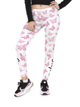 Load image into Gallery viewer, Medias rosa con estampado de mariposas
