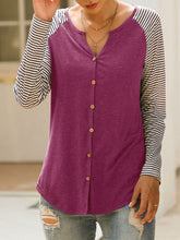 Load image into Gallery viewer, Women's Striped Single Breasted Cardigan
