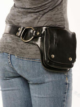Load image into Gallery viewer, Bolsa feminina de couro com cinto ajustável
