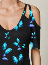 Load image into Gallery viewer, Butterfly print dress for women
