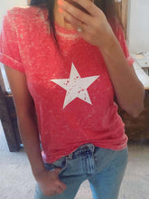 Load image into Gallery viewer, 4th of July Star Print T-shirt
