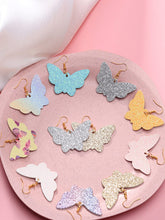 Load image into Gallery viewer, Brincos de borboleta coloridos
