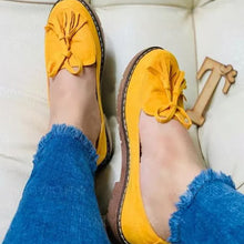 Load image into Gallery viewer, Women's All-Season Bow Flat Heel Shoes
