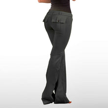 Load image into Gallery viewer, Women's low rise bootcut yoga pants with flap pockets

