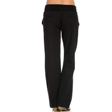 Load image into Gallery viewer, Casual trousers with elastic waistband in organic linen

