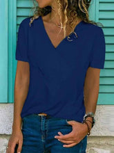 Load image into Gallery viewer, Slim long sleeve V-neck T-shirt
