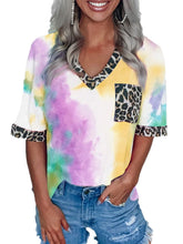Load image into Gallery viewer, Camiseta feminina com estampa de leopardo
