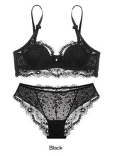 Load image into Gallery viewer, Comfortable and breathable bra with sexy lace thin cotton closure with bow
