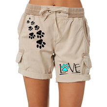 Load image into Gallery viewer, Dear Dog Paw shorts cargo com estampa
