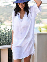 Load image into Gallery viewer, Nǚshì qīngbó shūshì yàmá liányīqún 11/5000 Vestido de linho leve e confortável para mulheres
