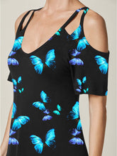 Load image into Gallery viewer, Butterfly print dress for women
