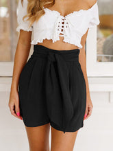 Load image into Gallery viewer, Womens Retro High Waist Baggy Wide Leg Baggy Shorts
