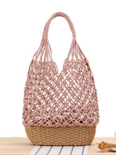 Load image into Gallery viewer, Bolso de hombro abierto tejido a mano para mujer
