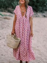 Load image into Gallery viewer, Vestido feminino com estampa floral tamanho plus
