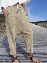 Load image into Gallery viewer, Women's Solid Color Plus Size Cotton Pants
