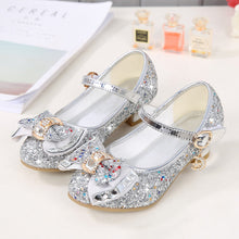 Load image into Gallery viewer, Girl's bow tie sequins shoes
