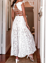 Load image into Gallery viewer, Body boho branco com atacadores
