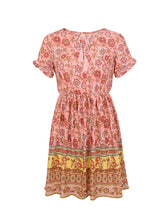 Load image into Gallery viewer, Vestido boho floral con estampado de verano
