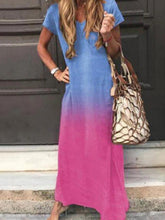 Load image into Gallery viewer, Vestido casual de manga larga de talla grande para mujer
