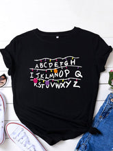 Load image into Gallery viewer, Plus Size Casual Graphic Tee
