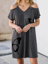 Load image into Gallery viewer, Woman Butterfly Print Dress

