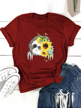 Load image into Gallery viewer, Lazy creative print short sleeve t-shirt for lazy woman
