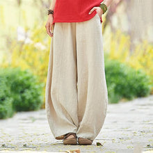 Load image into Gallery viewer, Pantalón casual de algodón de lino ramio
