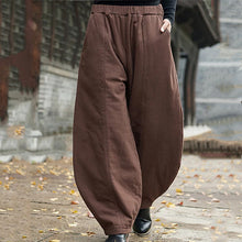Load image into Gallery viewer, Pantalón casual de algodón de lino ramio
