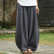 Load image into Gallery viewer, Pantalón casual de algodón de lino ramio
