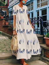 Load image into Gallery viewer, Women's long dress with feathers and V-neckline
