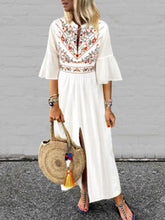 Load image into Gallery viewer, Ladies Fashion Print Cut Out Dress
