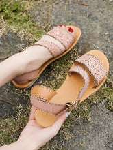 Load image into Gallery viewer, Sandalias de mujer con hebilla plana
