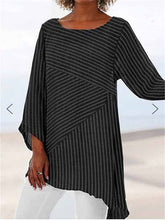 Load image into Gallery viewer, Crew neck shirts and long sleeve crew neck blouses
