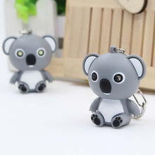 Load image into Gallery viewer, Creative Koala LED Glowing Car Keychain
