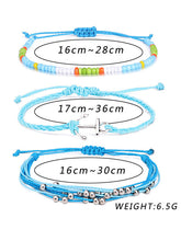 Load image into Gallery viewer, Pulsera de hilo multicolor ajustable bohemio
