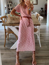 Load image into Gallery viewer, Vestido feminino casual com decote em V
