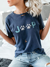 Load image into Gallery viewer, Joop Dog Paw Print Camiseta feminina
