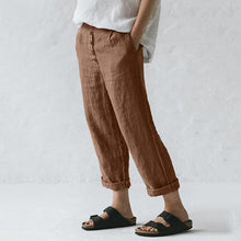 Load image into Gallery viewer, Casual linen pants for women
