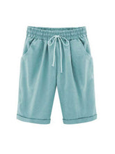 Load image into Gallery viewer, Slim five-point casual pants for tall women
