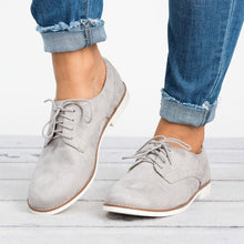 Load image into Gallery viewer, WOMAN MOCCASINS OXFORDS FALSE SUEDE
