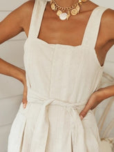 Load image into Gallery viewer, Cotton and linen overalls
