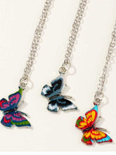 Load image into Gallery viewer, Collar retro mariposa color gota
