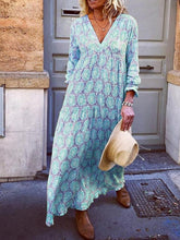 Load image into Gallery viewer, Vestido feminino estampado casual
