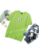 Load image into Gallery viewer, Colorful reflective butterfly T-shirt
