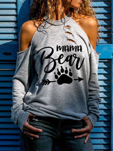 Load image into Gallery viewer, Top feminino MAMA Bear com estampa sem alças
