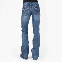 Load image into Gallery viewer, Stretch Denim Jeans With Drop Pocket And Mid Waist
