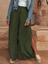 Load image into Gallery viewer, Wide loose cotton and linen pants for women

